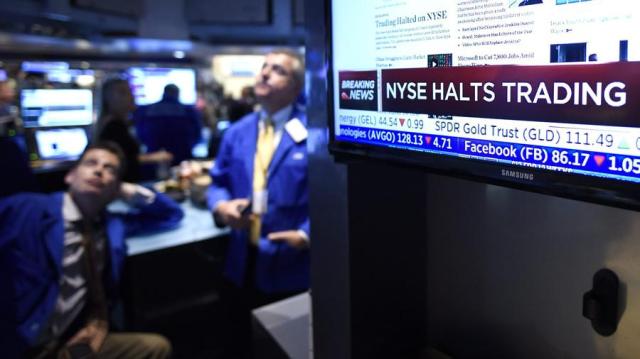 The NYSE came to a halt in July, but its stoppage had very little impact on Peninsula area companies. Photo by the Associated Press
